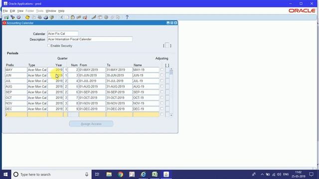 Calendar in Oracle ERP смотреть онлайн