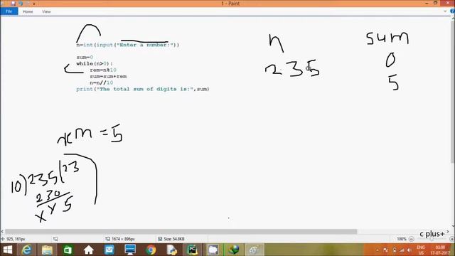 Python Sum Of Digits Of Number смотреть онлайн