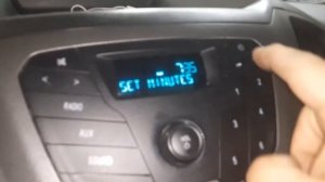 How to set time on a Ford Transit