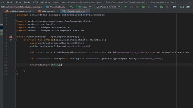 Auto Complete Suggestion | Android Studio (Kotlin) смотреть онлайн