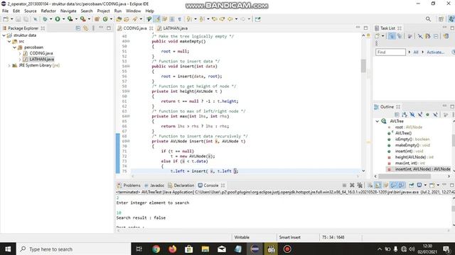 TUGAS STRUKTUR DATA(NUR ANNISA_2013000104_SI B PAGI)AVL TREE.JAVA смотреть онлайн