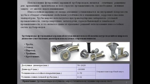 Трубы абразивостойкие (износостойкие) смотреть онлайн