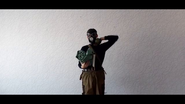Химзащита. Костюм ОЗК. Надевание в виде плаща.