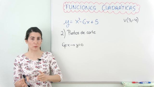 Funciones CUADRÁTICAS 📝 Vértice, Puntos De Corte Con Los Ejes Y Representación