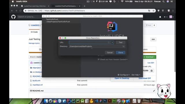 GIT & VERSION CONTROL - CHECKOUT PROJECT Intellij Idea, Pycharm, Clion & Android Studio смотреть онлайн
