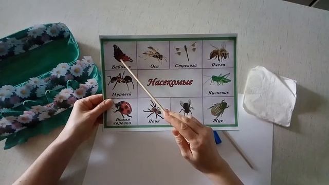 Лепка “Бабочки и стрекозы на поляне” смотреть онлайн