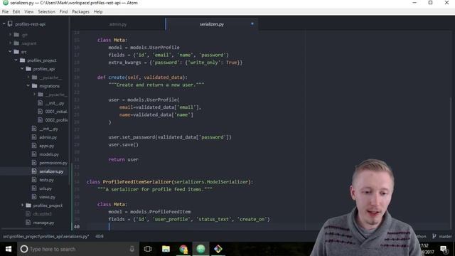 57 Create profile feed item serializer смотреть онлайн