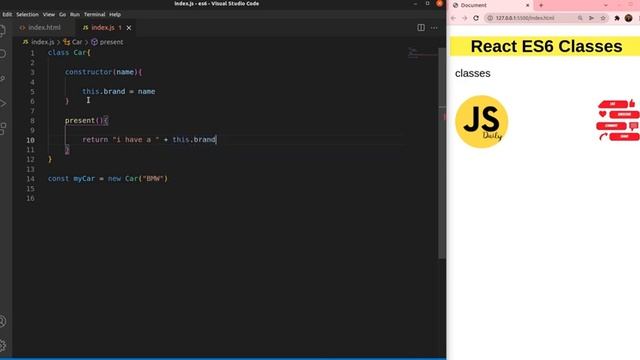 Classes In React | Learn of React ES6 classes смотреть онлайн