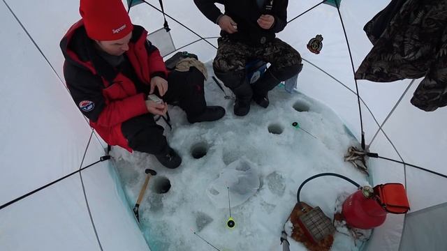 МОРМЫШКА НЕ ОПУСКАЕТСЯ ДО ДНА..ДУПЛЕТЫ...ФАНТАСТИЧЕСКИЙ КЛЁВ ПЕСКАРЯ! РЫБКА НАШЕГО ДЕТСТВА.(1 часть смотреть онлайн