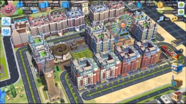 SimCity Buildit London Town Zone смотреть онлайн
