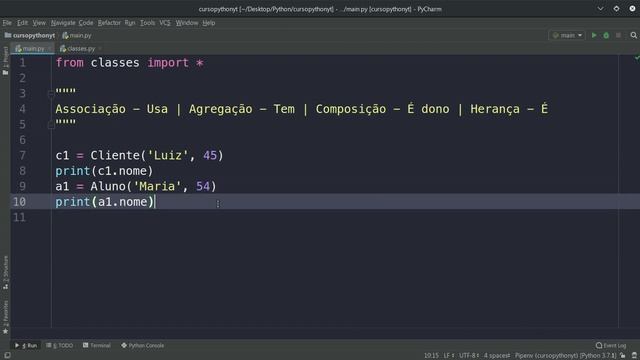 Herança simples - Python Orientado a Objetos - Aula 44 смотреть онлайн