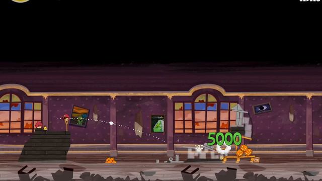 Angry Birds Seasons - Season 3 - Haunted Hogs 2-3 Three star Walkthrough смотреть онлайн