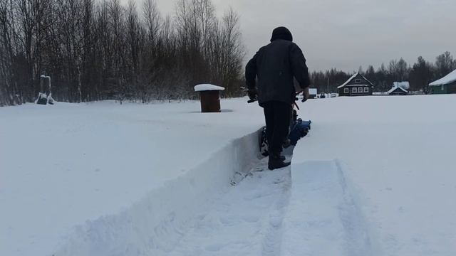 Снегоуборщик + мотоблок "Нева" МБ 2, Субару 7л⁄с смотреть онлайн