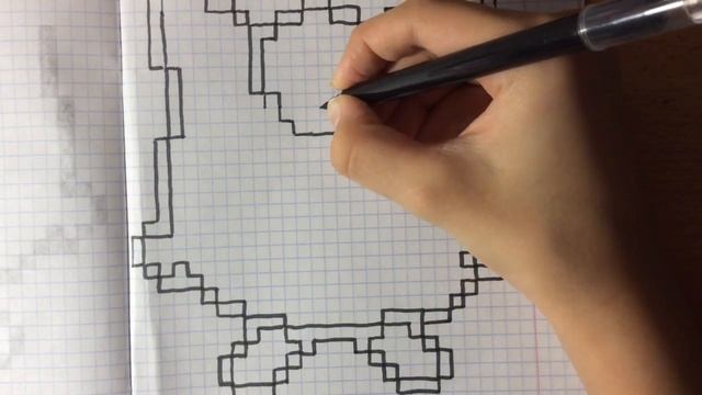 Урок #13. Как нарисовать милого зверька по клеточкам. смотреть онлайн