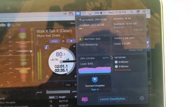 Serato Dj Pro Issue! Help Me! CPU Overworking.. Serato Blinking Red/Yellow