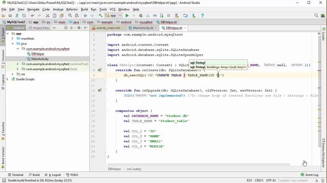 #1. Insert Data into Database Table | MySQL Database Tutorial | Android Studio 3.1 | 2018 смотреть онлайн