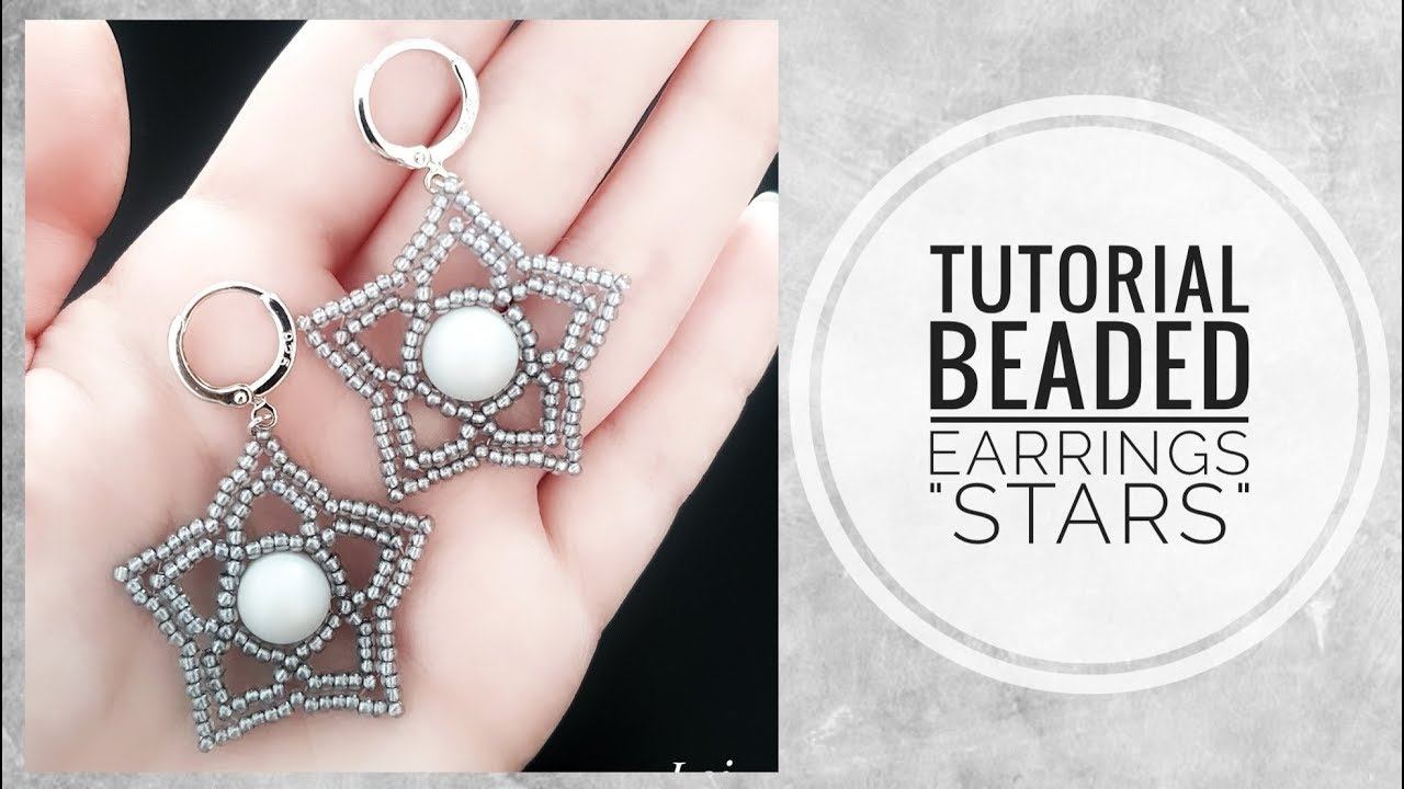 #МК - Плетеные серьги из бисера "Звездочки" | #Tutorial - Woven beaded earrings "Stars" смотреть онлайн