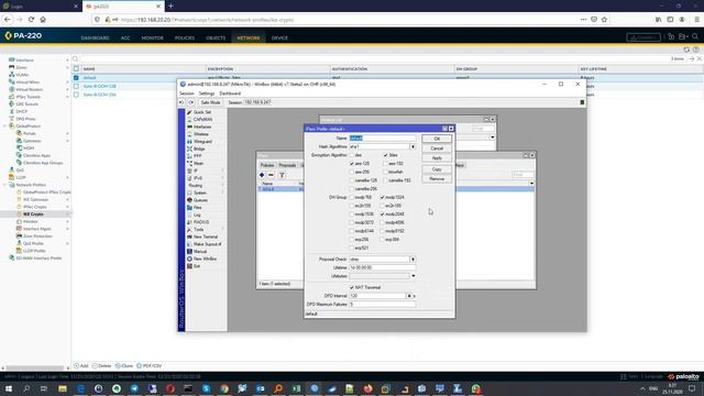 IPSec и GRE между Palo Alto Networks V10 и Mikrotik V7 IPSec