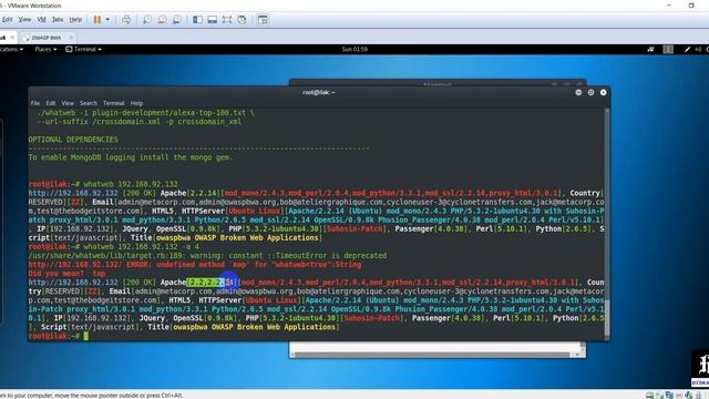 Scan web technology using whatweb and wappalyzer смотреть онлайн