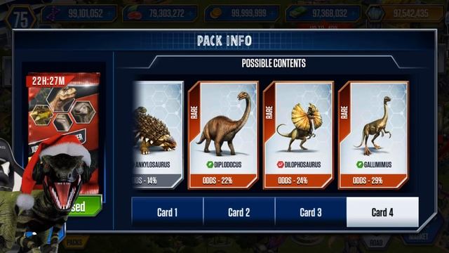 AMAZING INDOMITABLE PACKS + CHRISTMAS GIFT!! - Jurassic World - The Game | Ep. 282 смотреть онлайн