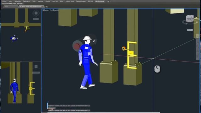 AutoCAD 3D Dynamic Instrument Mounting Stand смотреть онлайн