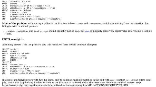 Databases: Slow fulltext search due to wildly inaccurate row estimates (2 Solutions!!) смотреть онлайн