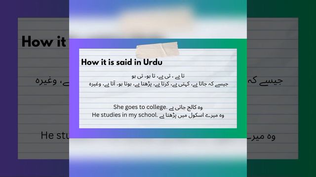 How and when to add -s, -es, and -ies to the verbs explained in Urdu смотреть онлайн
