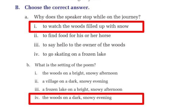 Class 9 English || Unit-1, Reading- II || Stopping by Woods on a Snowy Evening || Exercise смотреть онлайн