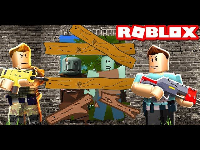 На нас напали роблокс зомби! Обороняемся вместе с Roblox Games TV от Roblox Zombie Funny Games TV
