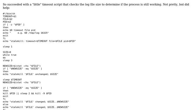 Kill process when it stops to produce further output (3 Solutions!!) смотреть онлайн