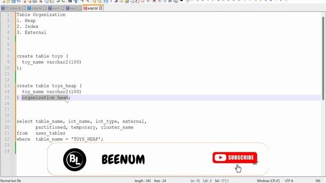 How to create HEAP Organized Table in Oracle Database | Oracle SQL смотреть онлайн