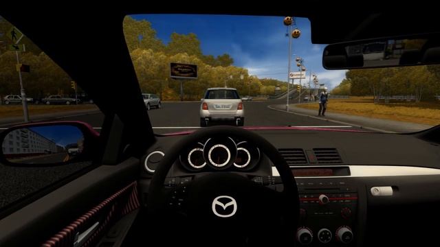 City Car Driving - Mazda 3 l Normal Driving | смотреть онлайн