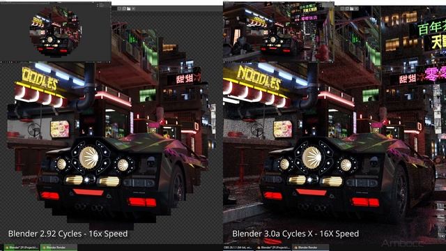 How Fast is Blender 3D Cycles X vs Cycles on a Kitbash3D Cyberpunk Scene? смотреть онлайн