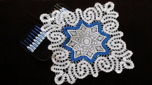 КВАДРАТНАЯ САЛФЕТКА С КАЙМОЙ БРЮГГСКИМ КРУЖЕВОМ. ЧАСТЬ 4