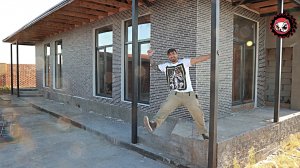 Облицовка фасада, имитация ригеля.