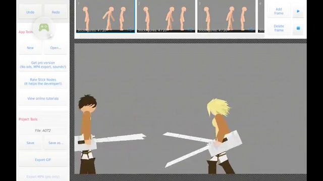 Attack on Titan animation (stick nodes) смотреть онлайн
