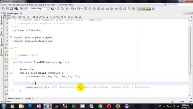 How to Draw ARC from Java Applet Netbeans смотреть онлайн