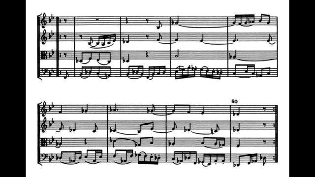 Haydn, String Quartet Op 71, No 3 - Video Score . Aeolian Quartet