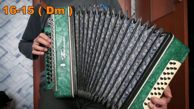 Какой я вам алкаш (С. Одинцов) разбор на гармони №-381 с цифрами смотреть онлайн