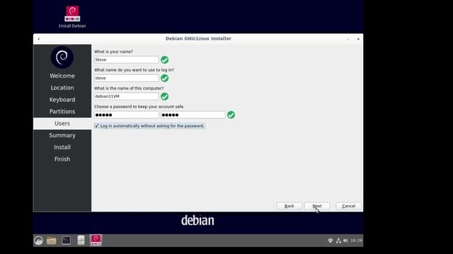 Debian "non-free" ISO install смотреть онлайн