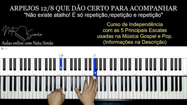 O MELHOR ARPEJO PARA O TECLADO EM 12/8 QUE VOCÊ VAI APRENDER (BENÇÃOS QUE NÃO TEM FIM) смотреть онлайн