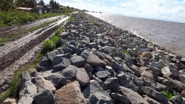 THE NEW SEAWALL IN GUYANA
