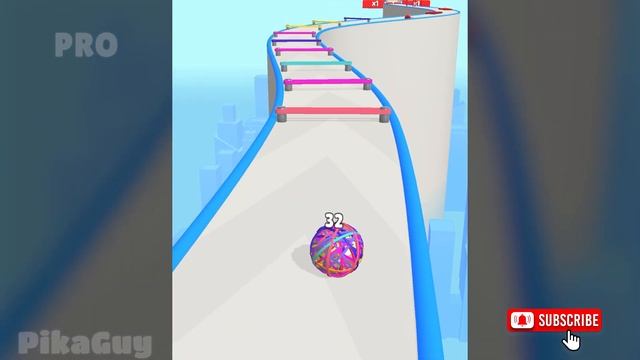 NOOB vs PRO vs HACKER in Rubber Ball Runner смотреть онлайн