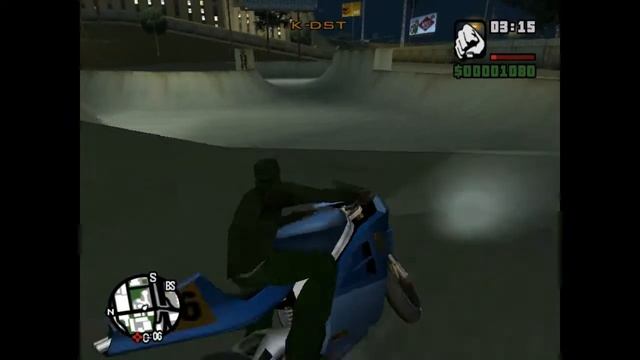 GTA san andreas●Делаю трюки на мотоцикле. смотреть онлайн