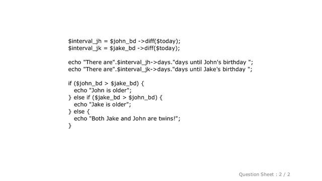 HTML : how to calculate days until next birthday using php смотреть онлайн