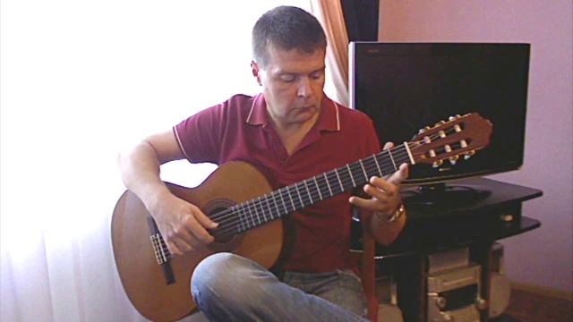 Blues / Блюз (by E. Shilin). Classical guitar -V.Sharii. смотреть онлайн