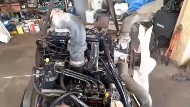 Запуск дизельного двигателя YANMAR 3TNB84 со спецтехники смотреть онлайн