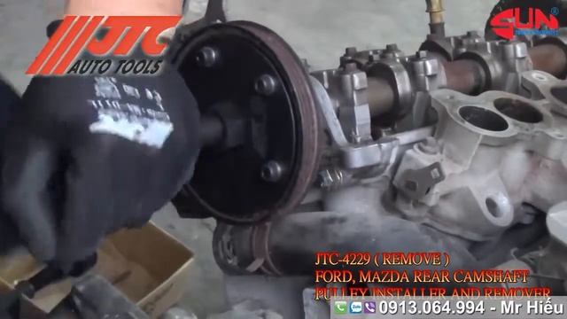 Hướng dẫn lắp bộ tháo pu ly trục cam xe Ford Mazda JTC 4229 - Mr Hiếu 0913 064 994