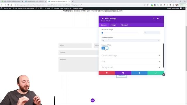 How To Show Asterisks On Required Fields In The Divi Contact Form смотреть онлайн