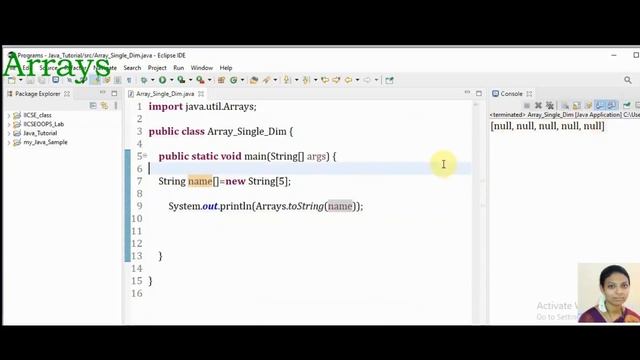 Array Part1 - Single-dimensional array in Java смотреть онлайн